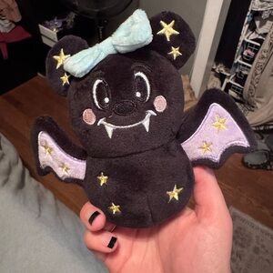 NEW Belle & Park Plush Mickey Bat Keychain
